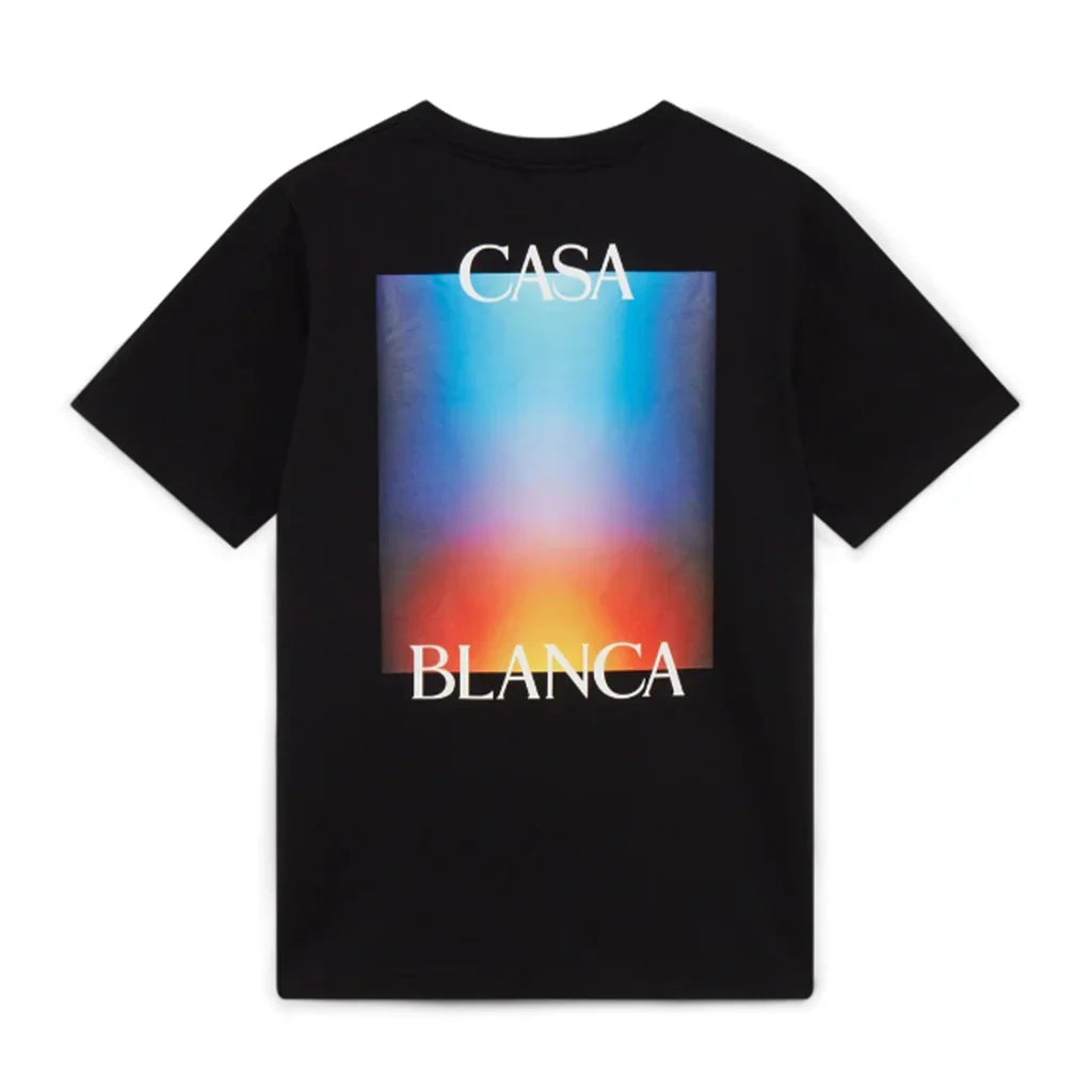 CASABLANCA T-SHIRT - GRADIENT - BLACK