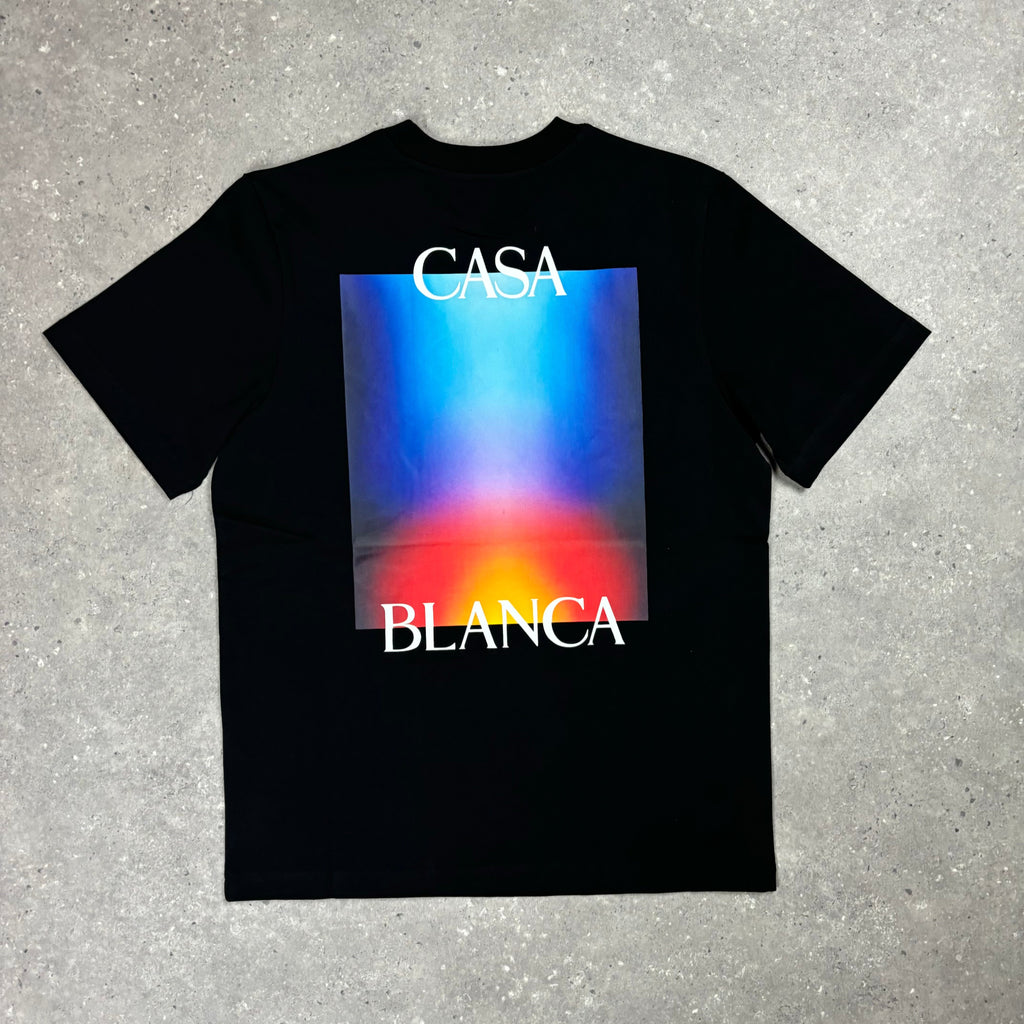 CASABLANCA T-SHIRT - GRADIENT - BLACK