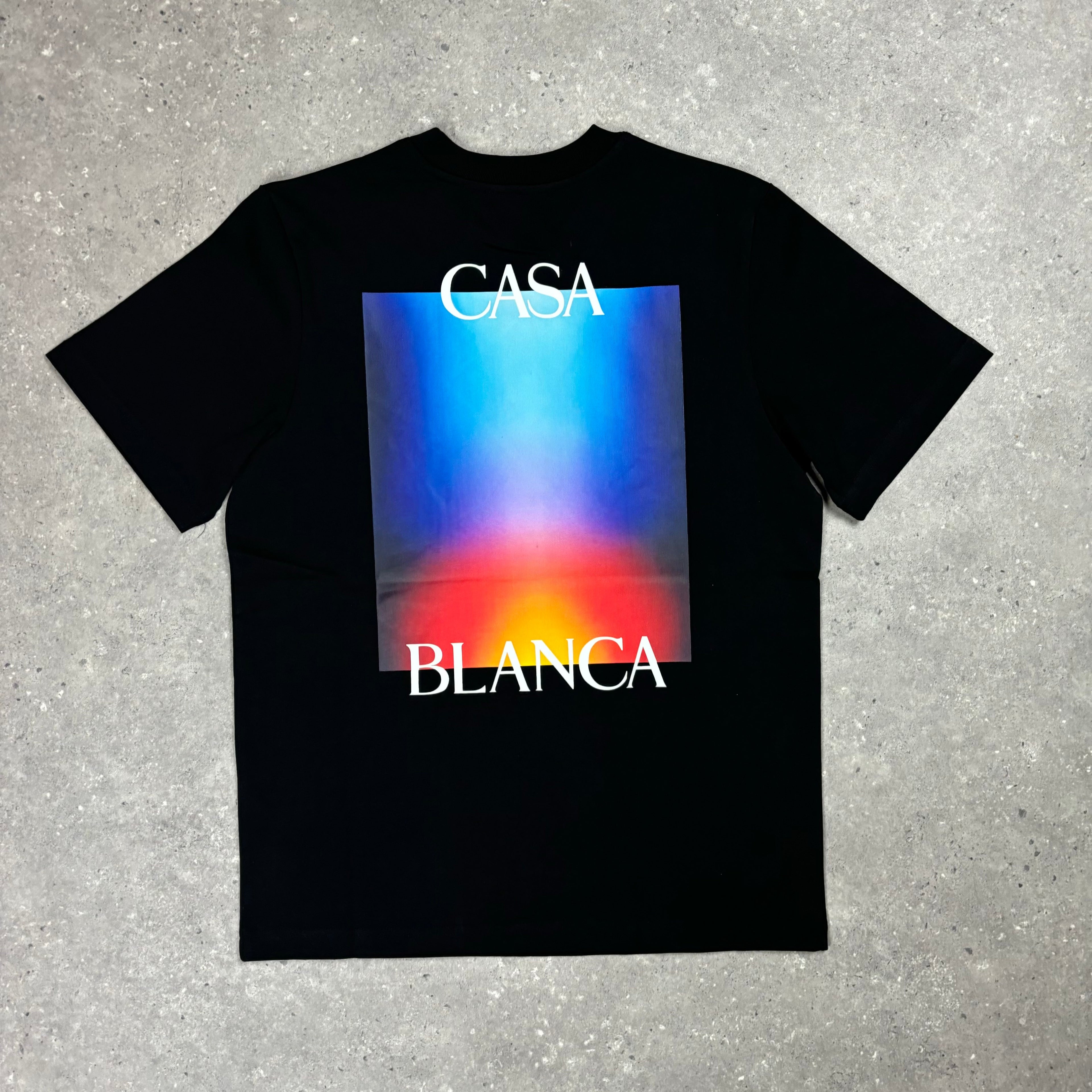 CASABLANCA T-SHIRT - GRADIENT - BLACK