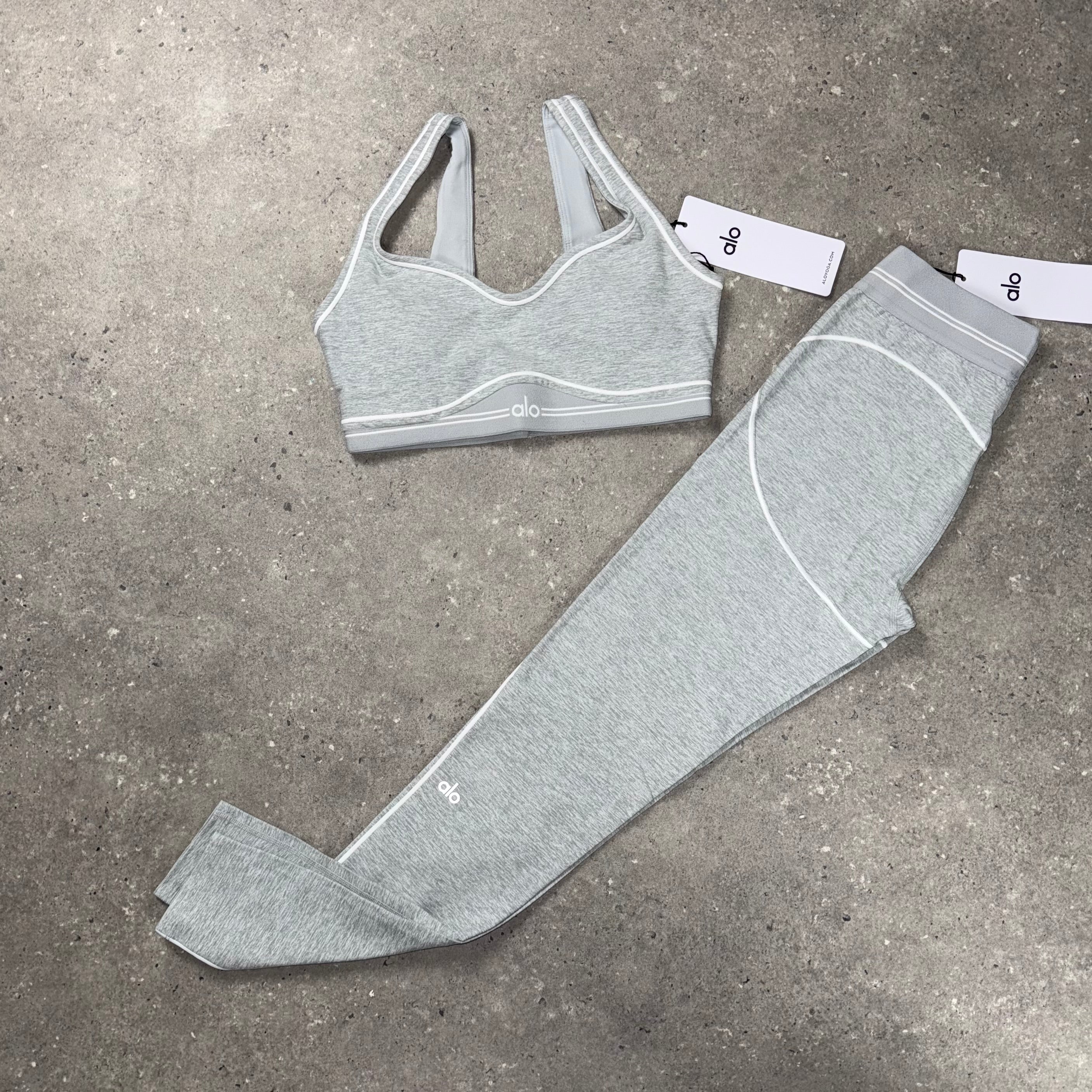ALO HEART THROB SET - HEATHER GREY